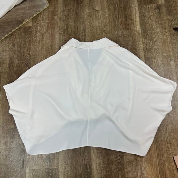 Trina Turk Shore Top Cream Flowy Oversized Top - Picture 2 of 4